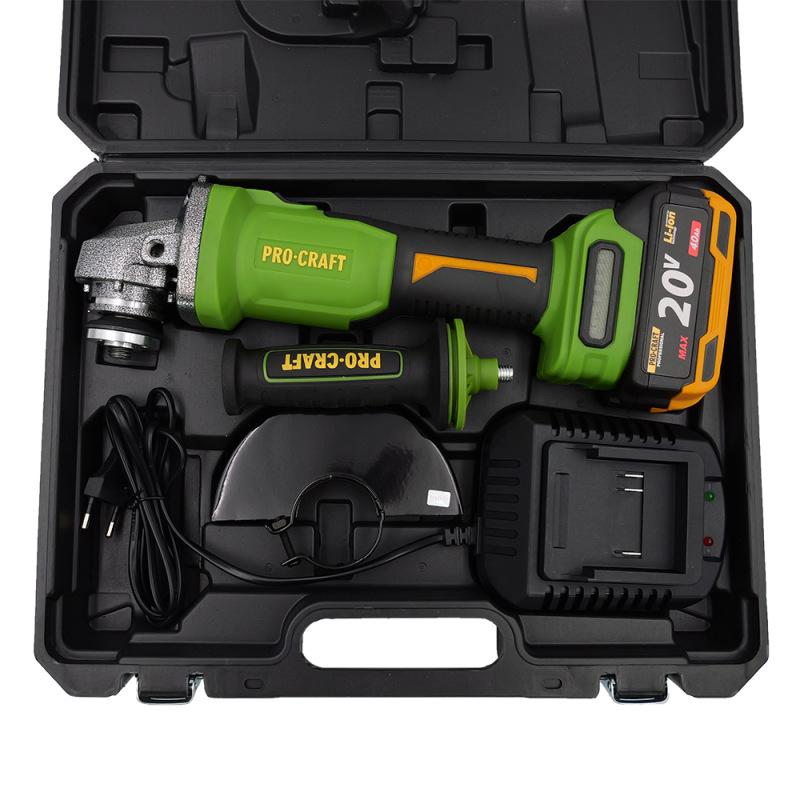 PROCRAFT Uhlová brúskaPWA220 + rýchlo.matica, 10x rezací kotúč CD125x1,2b 3