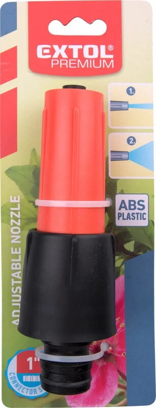 EXTOL PREMIUM Postrekovač záhradný plastový 1", nastaviteľná tryska 8876501 1