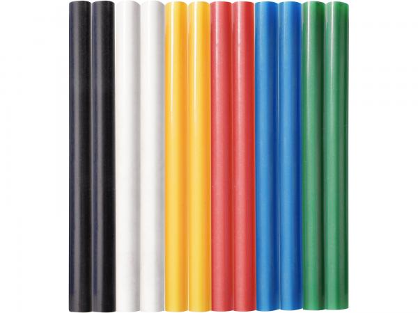Tyčinky tavné farebné 12ks, B/Z/M/Če/Ž/Či, pr.7,2mm, dĺžka 100mm 9908