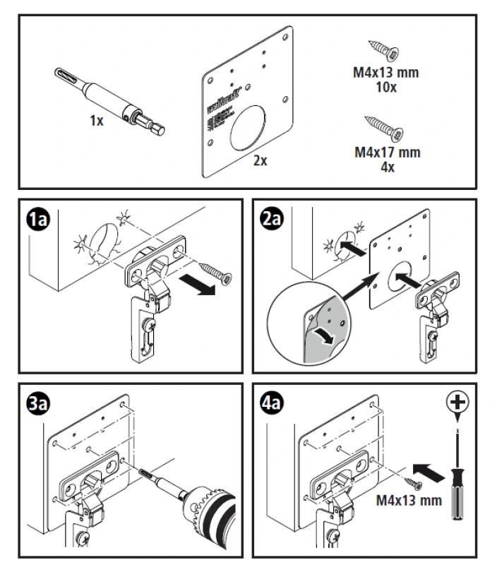 Wolfcraft Sada na opravu NK závesov wolfcraft 4658000 7