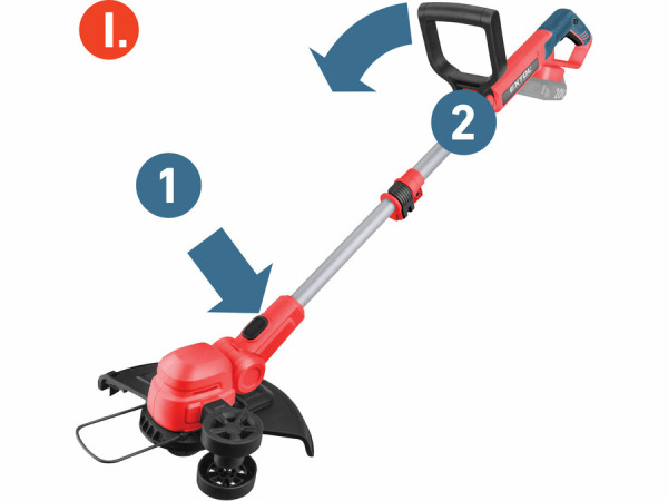 EXTOL PREMIUM Kosačka strunová Share20V, bez aku, šírka kosenia 30cm 8891901 6