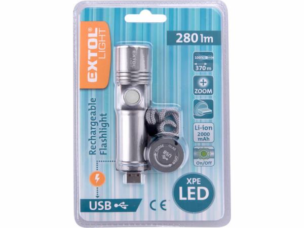 EXTOL LIGHT Svietidlo LED hliníkové 280lm 110mm 43141 1