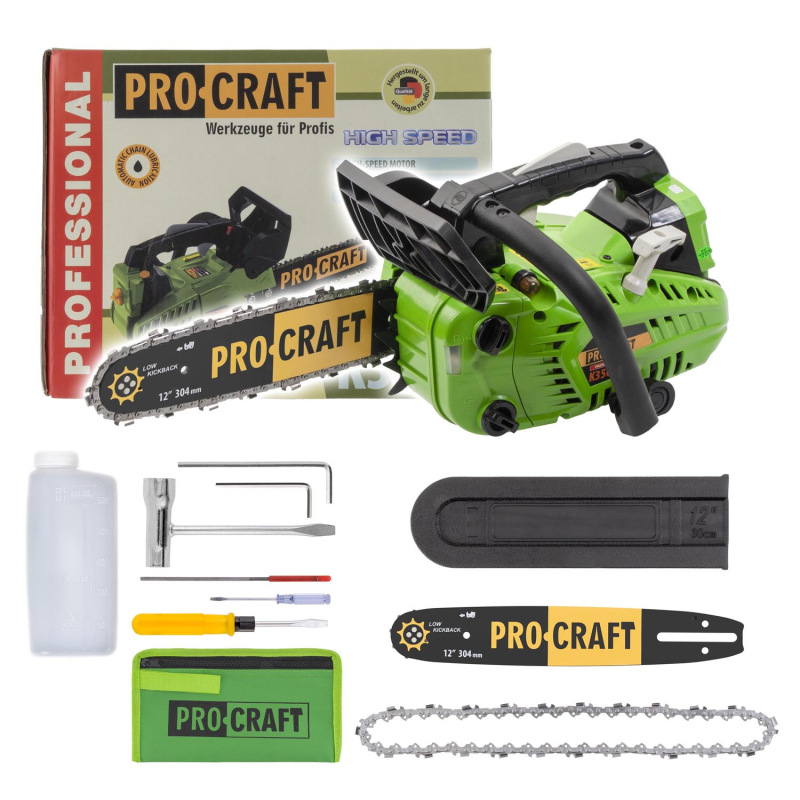 Benzínová reťazová píla Procraft K350S