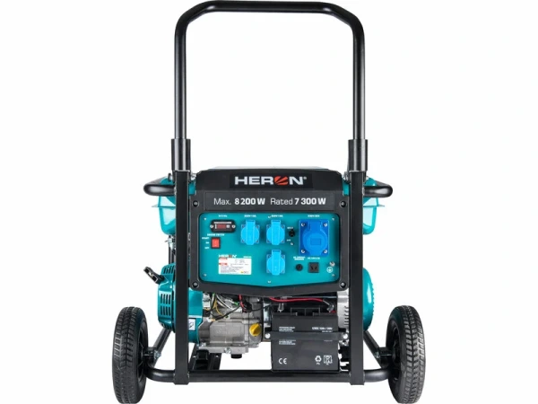 HERON 8896145 Elektrocentrála benzín 8,2kW/230V + Merač vzdialenosti laserový do 50m 1