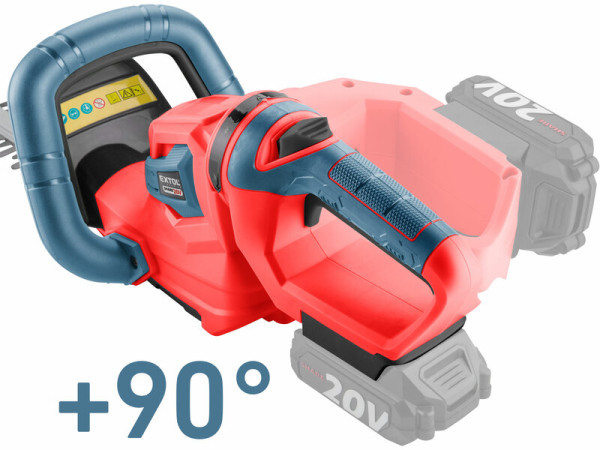 EXTOL PREMIUM 8891933 Nožnice na živý plot Share20V, lišta 460mm, bez aku 4