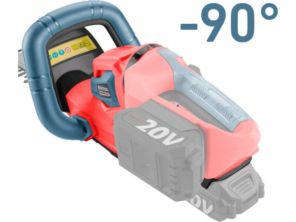 EXTOL PREMIUM 8891933 Nožnice na živý plot Share20V, lišta 460mm, bez aku 6