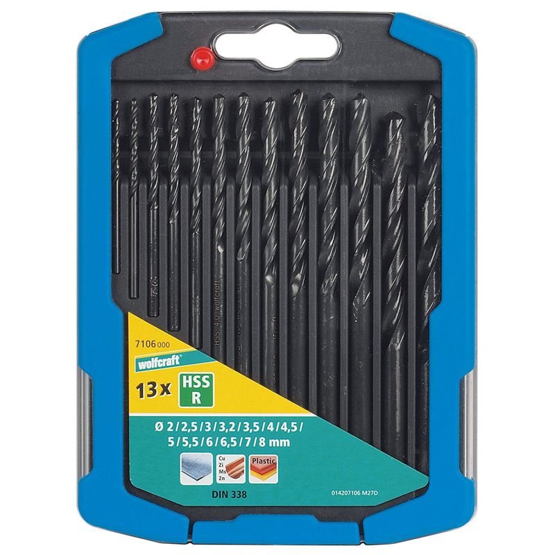 Wolfcraft Sada vrtákov HSS do kovu valcovaných ø 2 - 8mm wolfcraft 7106000
