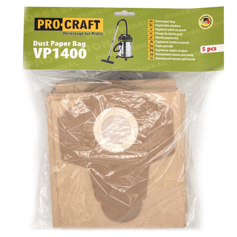 Papierové vrecko pre priemyselný vysávač Procraft VP1400