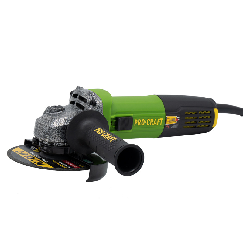 PROCRAFT Uhlová brúska + rýchloupínacia matica RM14, 10x rezací kotúč CD125x1,0 SPW1050 7