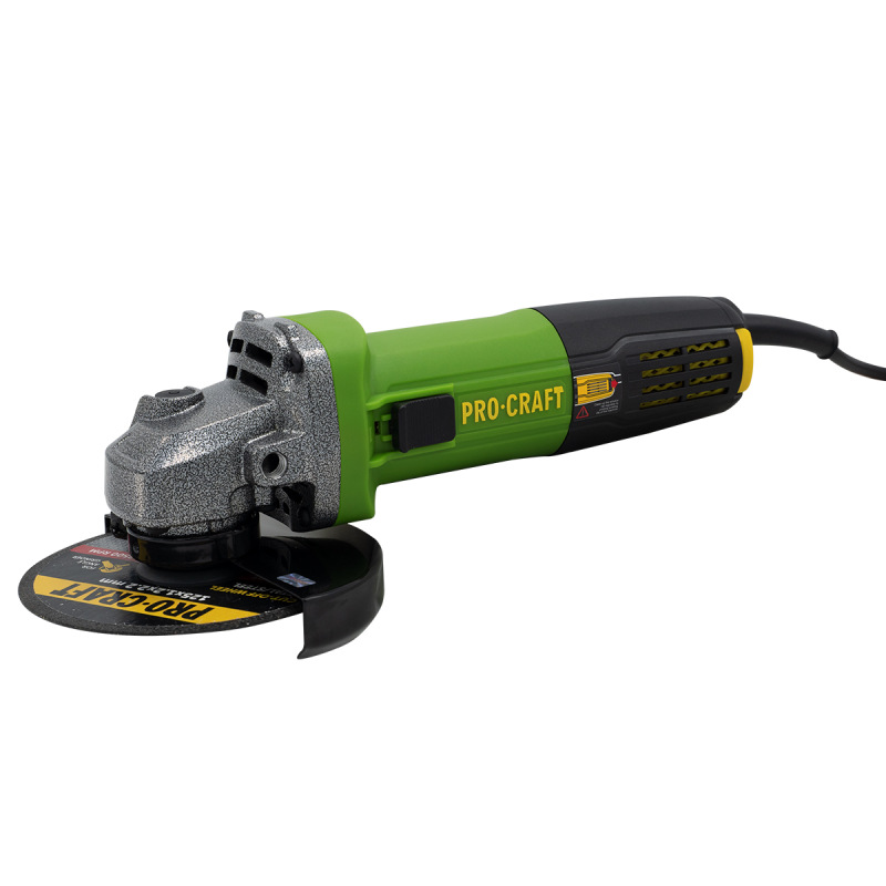 PROCRAFT Uhlová brúska + rýchloupínacia matica RM14, 10x rezací kotúč CD125x1,0 SPW1050 8