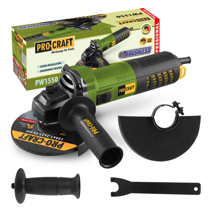 PROCRAFT Uhlová brúska 125mm 850WPW1550