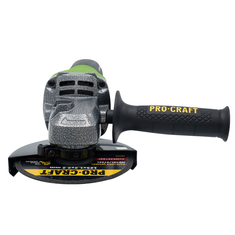 PROCRAFT Uhlová brúska + rýchloupínacia matica RM14, 10x rezací kotúč CD125x1,0 SPW1050 6
