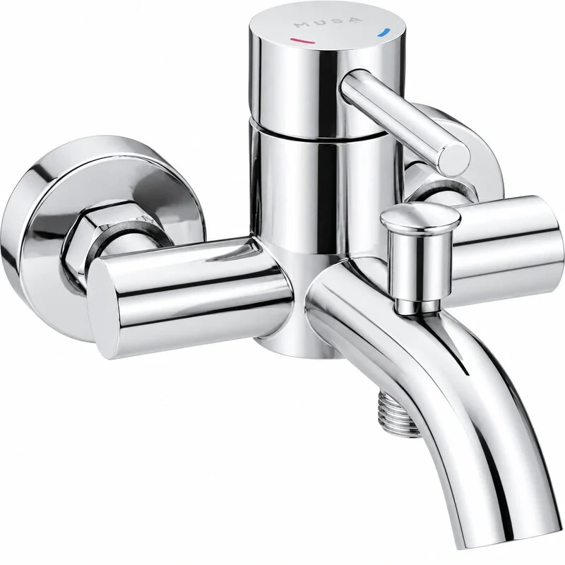 MUSA Batéria vaňová antikorová, lesklý chróm, 100mm 833021