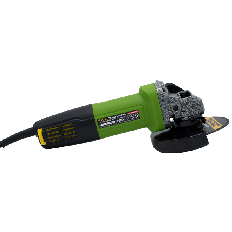 PROCRAFT Uhlová brúska + rýchloupínacia matica RM14, 10x rezací kotúč CD125x1,0 SPW1050 4