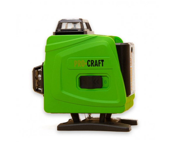 Procraft LE-4G Zelený čiarový laser, krížová samonivelačná rovina