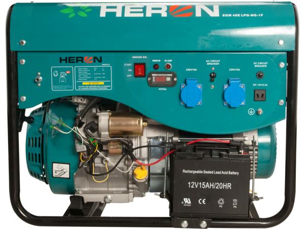 HERON elektrocentrála benzínová a plynová LPGG 50 8896318