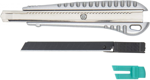 Wolfcraft Nôž odlamovací s čiernou čepeľou Profi kovový 9mm, wolfcraft 4305000 2