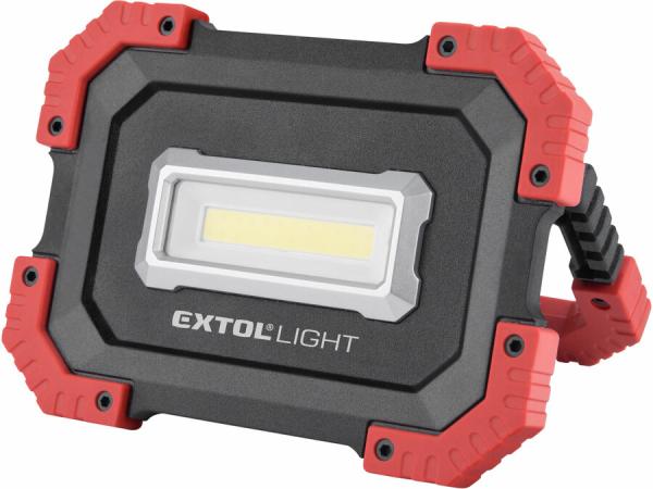 EXTOL LIGHT Svietidlo LED nabíjateľné, 10W, 1000lm, 3,7V/4,4Ah Li-ion, 380g 43272