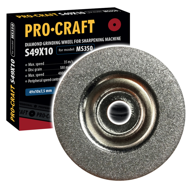 Brúsny kotúč pre brúsku nožov Procraft S49x10 / MS350