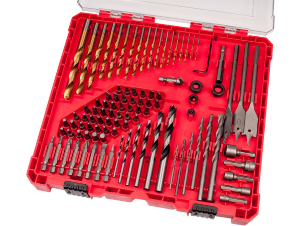 EXTOL PREMIUM 8819653 Sada vrtákov a bitov, 100ks, vrtáky do dreva, kovu, muriva,kufrík