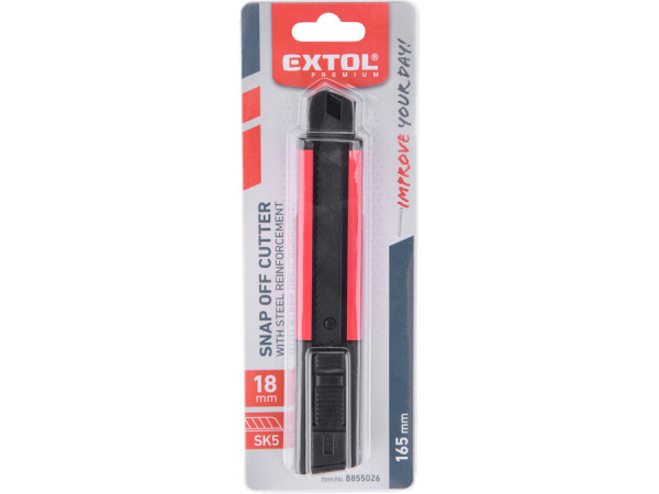 EXTOL PREMIUM Nôž univerzálny olamovací, 18mm, kov/ABS, Auto-lock 8855026 1
