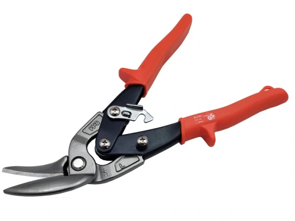 ALLPRO Nožnice na plech, prevodové, profi, do 1,2mm, vyhnuté, ľavé, Cr-V 48060