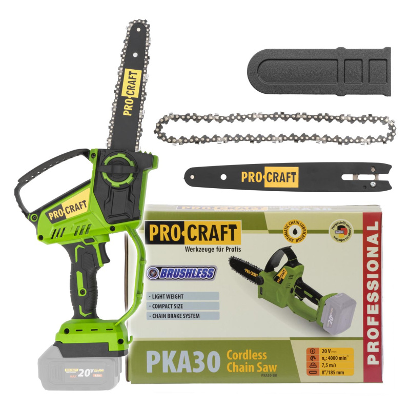 PROCRAFT Akumulátorová ručná píla 20V(bez akumulátora a nabíjačky) PKA30
