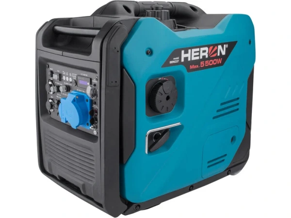 HERON Elektrocentrála digital invertor benzín 5,5kW/230V elektroštart 8896227 10