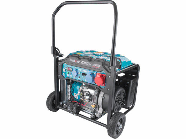 HERON 8896235 Elektrocentrála invertorová rámová 3F, 9kW, diaľkové ovládanie, podvozok 1