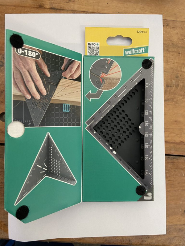 Wolfcraft Uholník merací a označovací VARIO 3D malý, wolfcraft 5209000 3