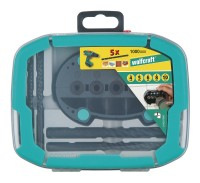 Wolfcraft Sada viacúčelových vrtákov ø 4 - 10mm + prípravok Accumobil wolfcraft 1000000 1