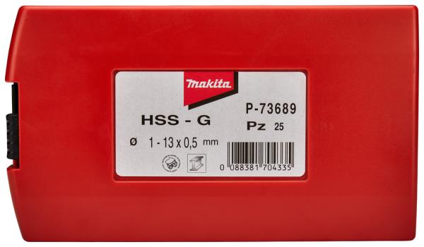 Makita Vrtáky do kovu HSS-G 25-dielna sada P-73689