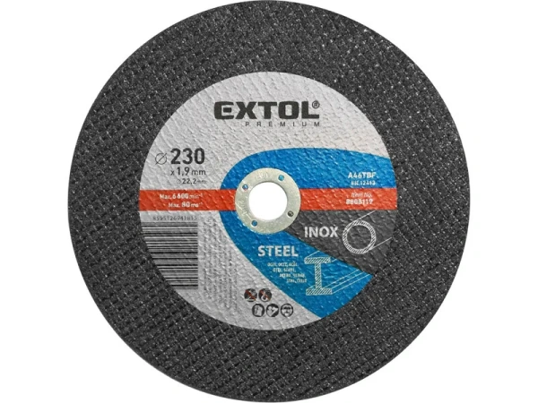 EXTOL PREMIUM Kotúč rezný na oceľ/antikoro, 230x1,9mm 8808119