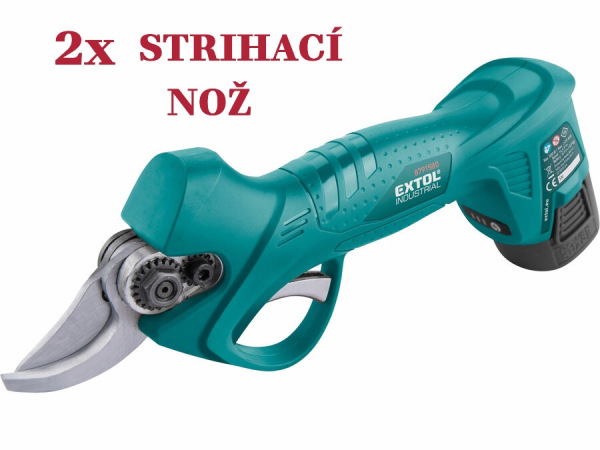 EXTOL INDUSTRIAL Aku Nožnice záhradnícke 16V SET 2x strihací nož 8791580