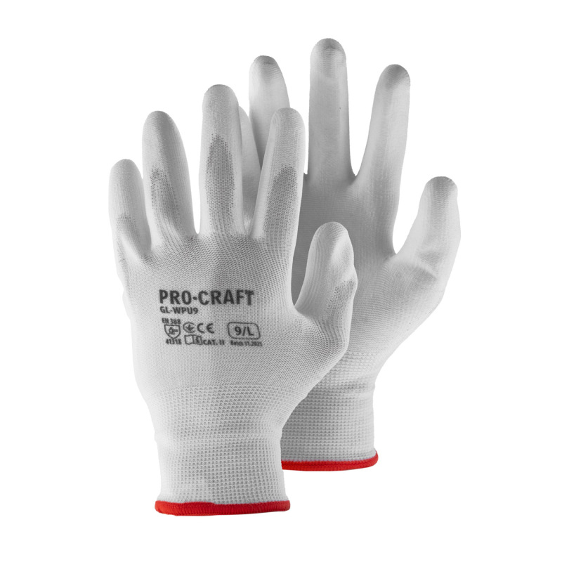 Pracovné rukavice máčané v polyuretáne, L Procraft GL-WPU9