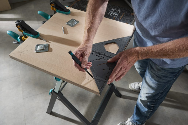 Wolfcraft Uholník merací a označovací VARIO 3D PRO veľký, wolfcraft 5219000 3