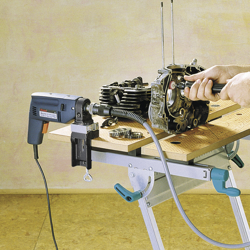 Wolfcraft Držiak kombinovaný pre vŕtačku otočný, hliníkový, wolfcraft 4800000 2