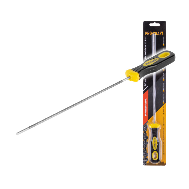 Pilník na reťaze s rozstupom reťaze 1/4" Procraft F3.5-245