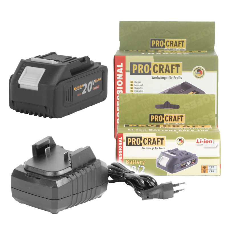 Sada akú batéria Procraft 20/4 + nabíjačka Procraft 20/1