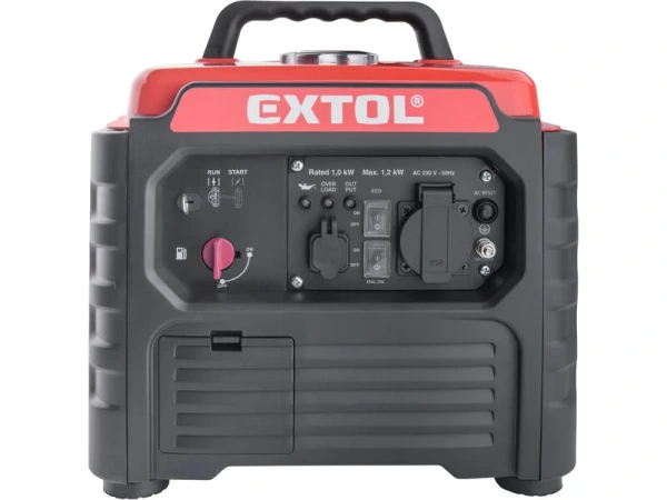 EXTOL PREMIUM Elektrocentrála invertorová rámová 1F, 1,2kW, 1,75HP, ručný štart 8895551 1