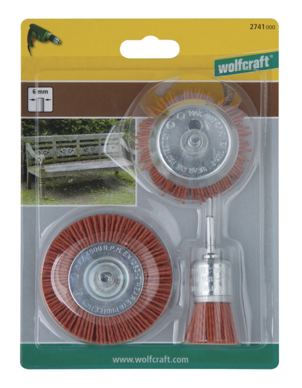 Wolfcraft Sada nylonových kotúčov wolfcraft 2741000 3