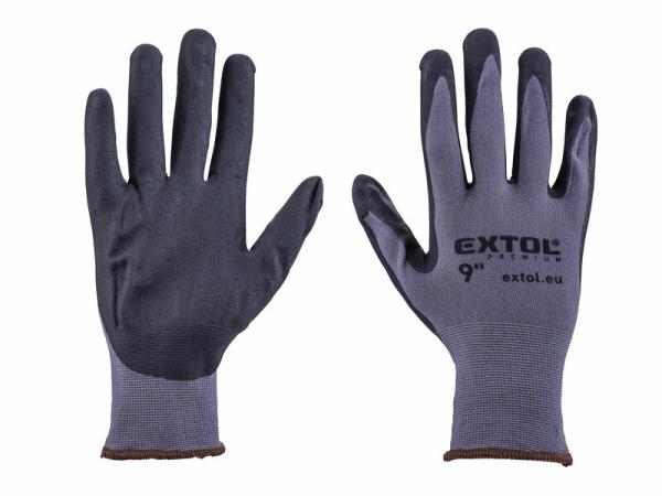 EXTOL PREMIUM Rukavice nylonové polomáčané 9" 8856681