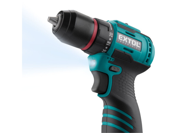 EXTOL INDUSTRIAL Vŕtačka akumulátorová 16V, 2x 2Ah, 50Nm, nabíjačka 1,5A, kufor 8791152 1