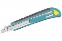 Wolfcraft Nôž odlamovací pogumovaný 9mm so zasobníkom na 3ks čepelí, wolfcraft 4139000