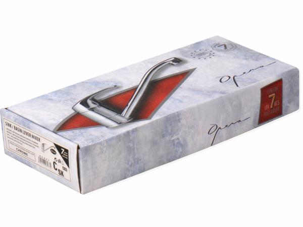 OPERA Batéria stojanková umývadlová / drezová, rameno 220mm, chróm 83001