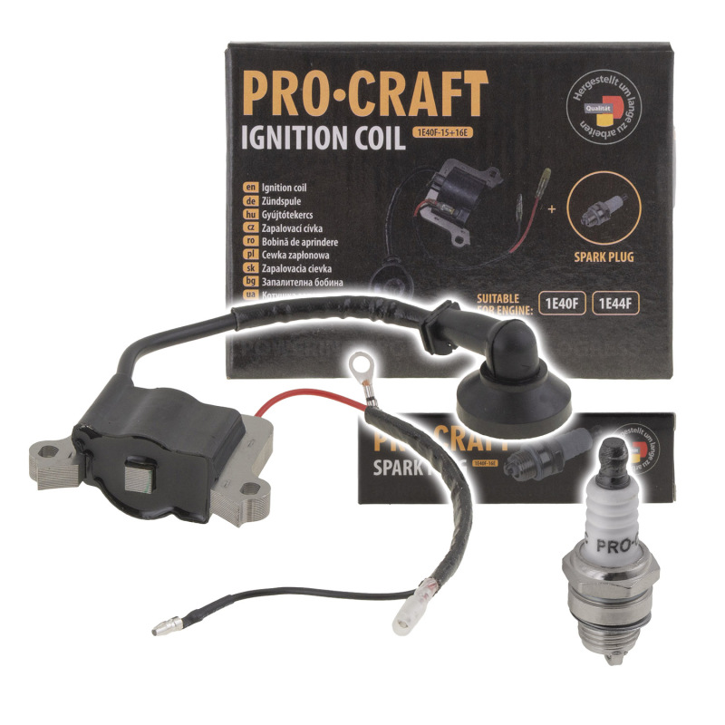 Zapaľovacia cievka + zapaľovacia sviečka 1E40F/44F PROCRAFT