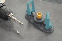 Wolfcraft Vedenie pre rúrkové vrtáky s diamantovým posypom ø 5 - 10mm, s prísavkou, wolfcraft 591100 3