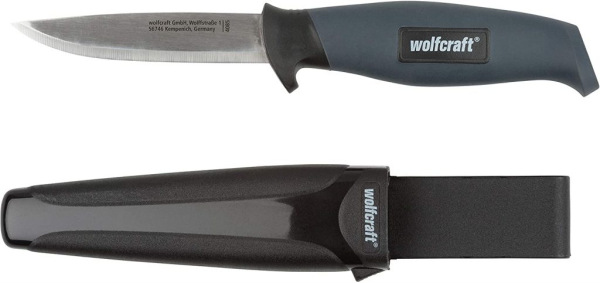 Wolfcraft Nôž s hladkou čepeľou a púzdrom, čepeľ 95mm, wolfcraft 4085000 2