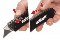 Wolfcraft Nôž s trapézovou čepeľou zasúvací ALU, wolfcraft 4124000 1