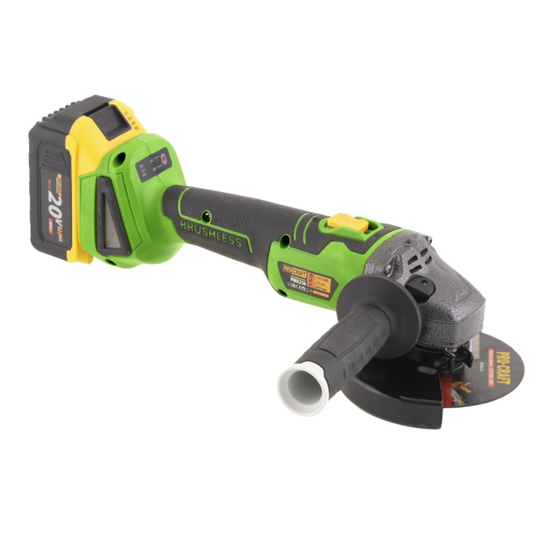 PROCRAFT Aku uhlová brúska 20V 125mmPWA216 11